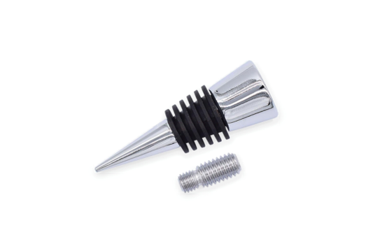 Chrome Bottle Stopper – Full-Size Cone